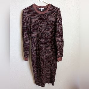 Express x Negin Mirsalehi tiger print sweater dress